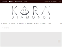 Tablet Screenshot of kara-diamonds.com